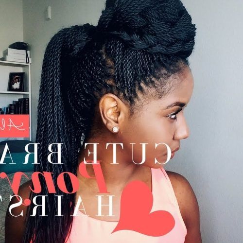 Cornrows And Senegalese Twists Ponytail Hairstyles (Photo 1 of 20)