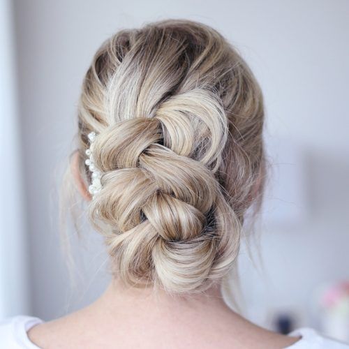 Easy Braid Updo Hairstyles (Photo 14 of 15)