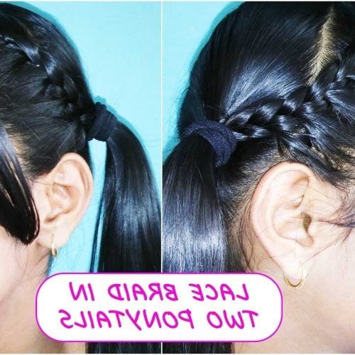 Messy Pony Hairstyles With Lace Braid (Photo 11 of 20)