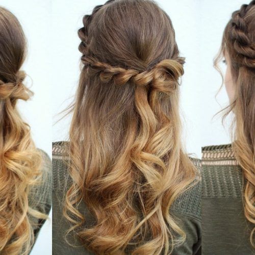 Medium Half Up Half Down Bridal Hairstyles With Fancy Knots (Photo 13 of 20)