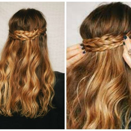 Easy Long Hair Half Updo Hairstyles (Photo 10 of 15)