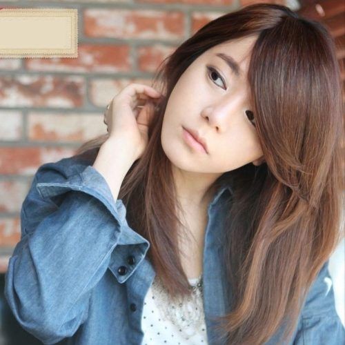 Asian Hairstyles With Side Bangs (Photo 10 of 20)
