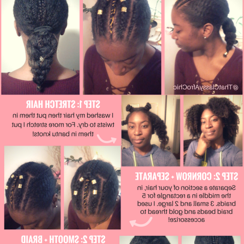 Pulled Back Beaded Bun Braided Hairstyles (Photo 4 of 20)