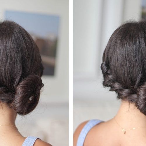 Twisted Bun Updo Hairstyles (Photo 12 of 15)