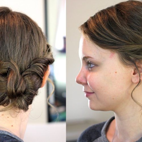 Updo Hairstyles With Bangs For Medium Length Hair (Photo 13 of 15)