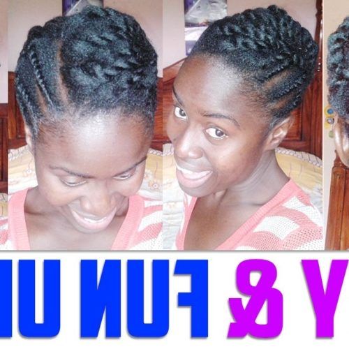 Updo Hairstyles For Medium Length Natural Hair (Photo 1 of 15)