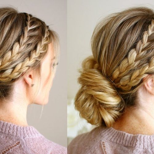 Braided Updo For Blondes (Photo 8 of 15)
