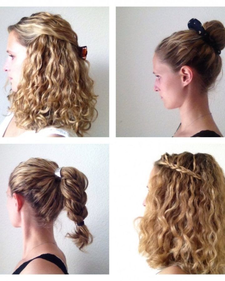 15 Best Collection of Easy Updo Hairstyles for Curly Hair