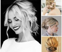 2024 Latest Updo Hairstyles with Bangs for Medium Length Hair