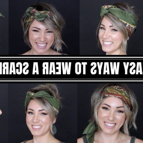 Short Hairstyles With Hair Scarf (Photo 2 of 20)