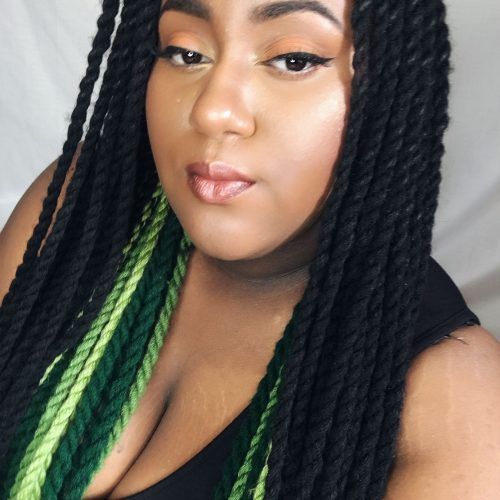 Very Thick And Long Twists Yarn Braid Hairstyles (Photo 3 of 20)