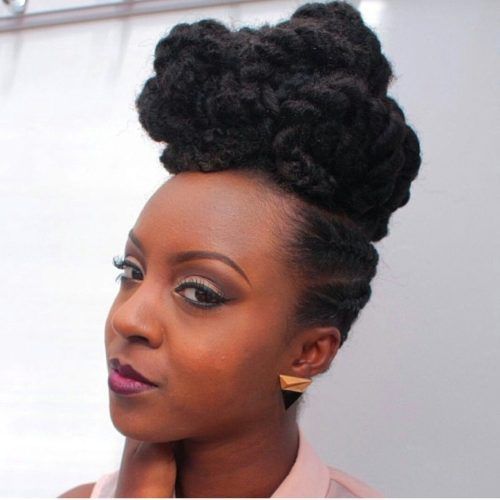 Marley Twist Updo Hairstyles (Photo 2 of 15)