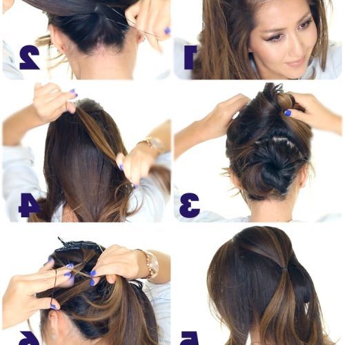 Fancy Updo With A Side Ponytails (Photo 9 of 20)