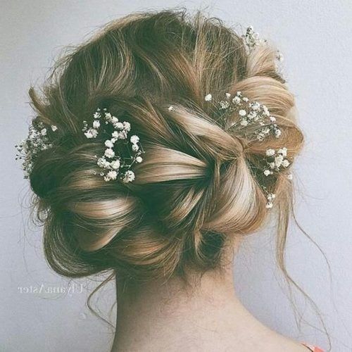 Bohemian Curls Bridal Hairstyles With Floral Clip (Photo 11 of 20)