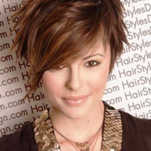 Brunette Pixie Hairstyles With Feathered Layers (Photo 11 of 20)
