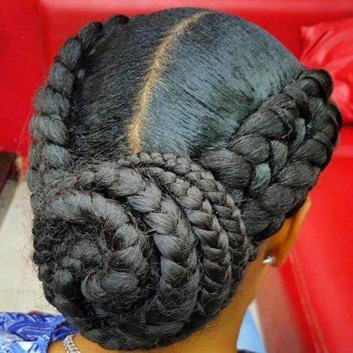 Extra Thick Braided Bun Hairstyles (Photo 1 of 20)