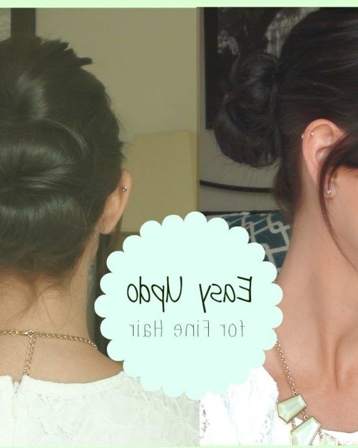 15 Best Easy Updo Hairstyles for Thin Hair