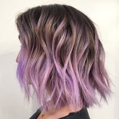 Lavender Balayage For Short A-Line Haircuts (Photo 5 of 20)