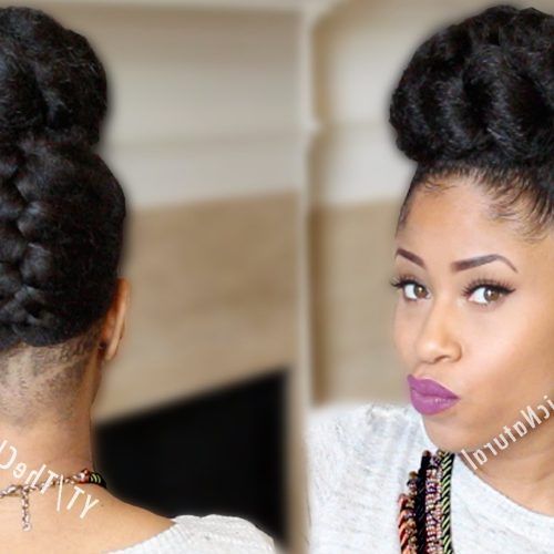 Braided Bun Updo African American Hairstyles (Photo 3 of 15)