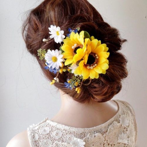Wedding Hairstyles With Sunflowers (Photo 3 of 15)