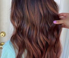 20 Best Ideas Copper Curls Balayage Hairstyles