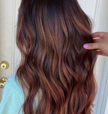 Copper Curls Balayage Hairstyles