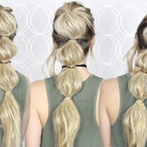 Bubble Pony Updo Hairstyles (Photo 3 of 20)