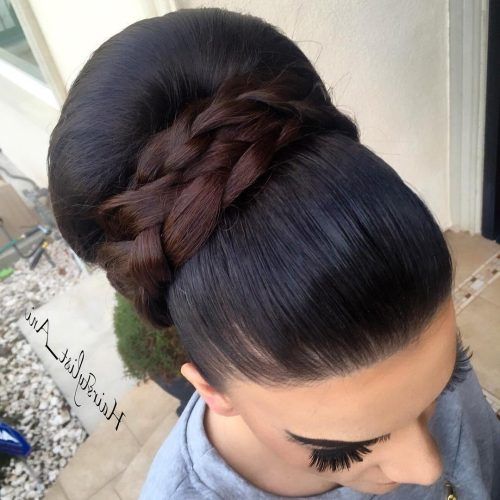 Classic Prom Updos With Thick Accent Braid (Photo 4 of 20)