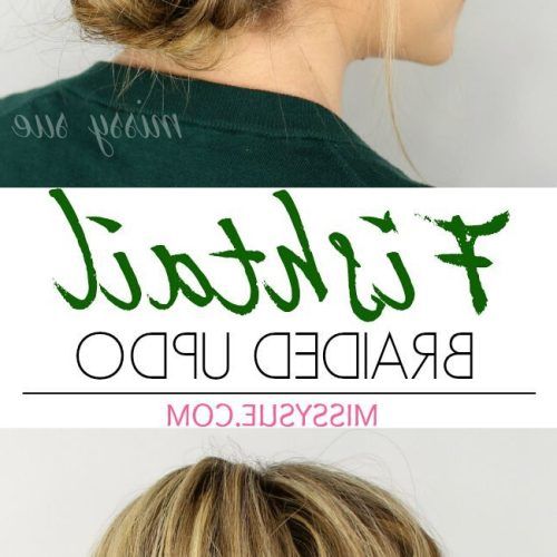 Diagonal Braid And Loose Bun Hairstyles For Prom (Photo 11 of 20)
