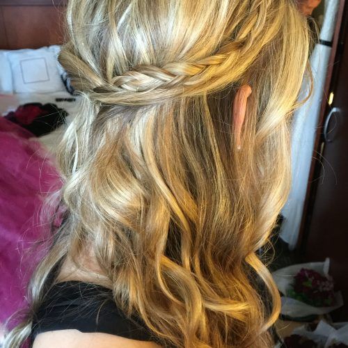 Dimensional Waves In Half Up Wedding Hairstyles (Photo 20 of 20)