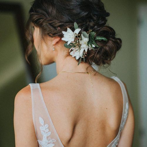 Double Braid Bridal Hairstyles With Fresh Flowers (Photo 4 of 20)