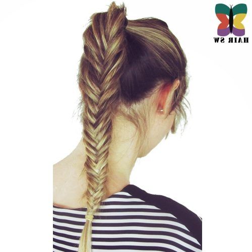 Fishtail Ponytails With Hair Extensions (Photo 3 of 20)