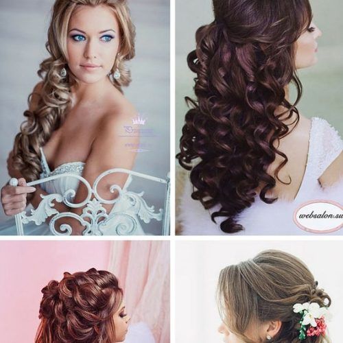 Half Up Curls Hairstyles For Wedding (Photo 7 of 20)