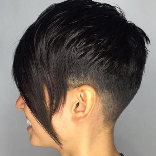 Long Tapered Pixie Haircuts With Side Bangs (Photo 8 of 15)