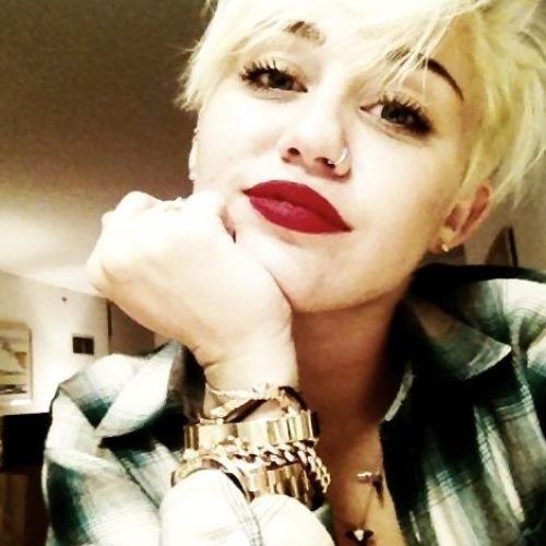 Miley Cyrus Pixie Haircuts (Photo 18 of 20)