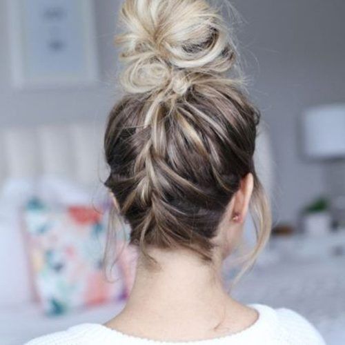 Modern Braided Top-Knot Hairstyles (Photo 11 of 20)