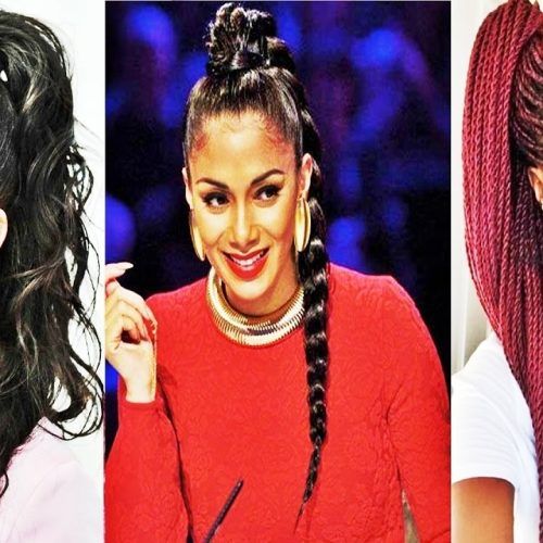 On Top Ponytail Hairstyles For African American Women (Photo 9 of 20)