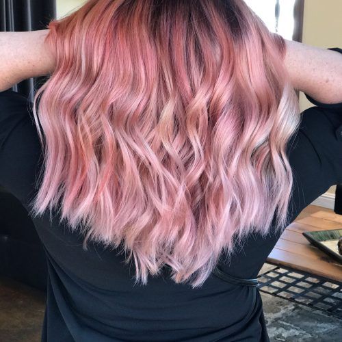 Pink Medium Hairstyles (Photo 1 of 20)