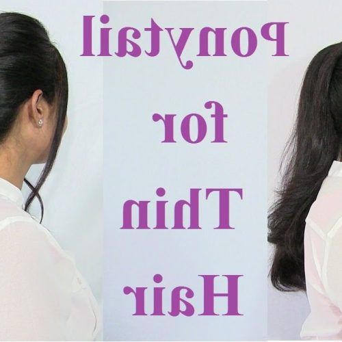 Ponytail Hairstyles For Fine Hair (Photo 8 of 20)