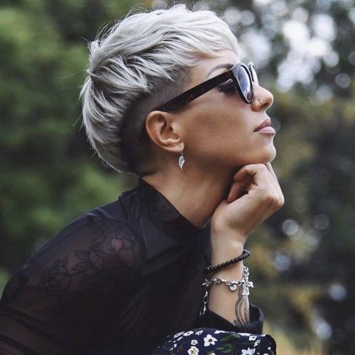Silver Pixie Haircuts With Side Swept Bangs (Photo 13 of 20)