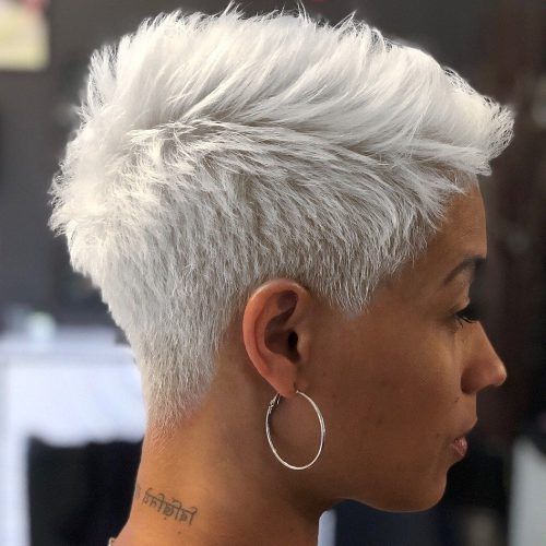 Silvery White Mohawk Hairstyles (Photo 14 of 20)
