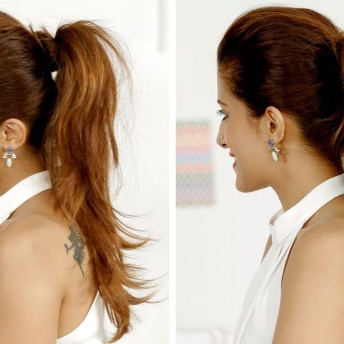 Stylish Low Pony Hairstyles With Bump (Photo 4 of 20)
