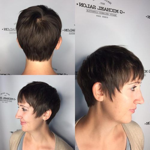 Textured Haircuts With A Fringe And Face Framing (Photo 10 of 20)