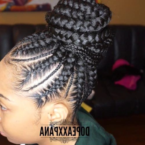 Thin Lemonade Braided Hairstyles In An Updo (Photo 16 of 20)