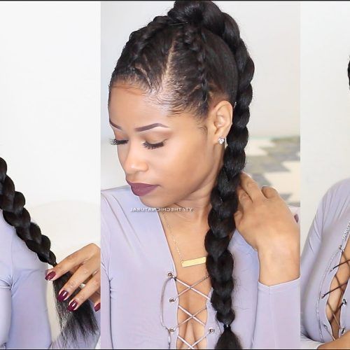 Triple The Braids Hairstyles (Photo 3 of 15)