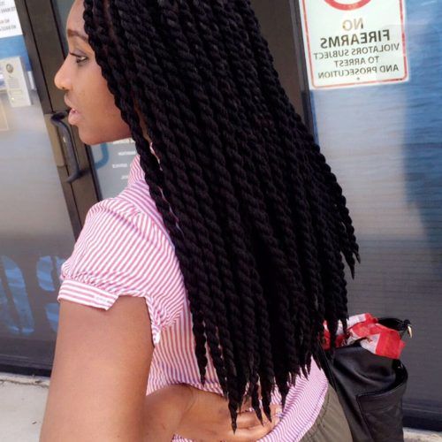 Very Thick And Long Twists Yarn Braid Hairstyles (Photo 7 of 20)