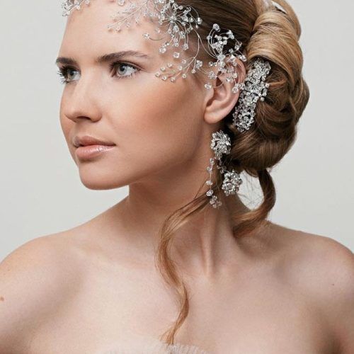Wedding Hairstyles With Hair Jewelry (Photo 2 of 15)
