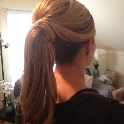 Intricate Updo Ponytail Hairstyles For Highlighted Hair (Photo 3 of 20)