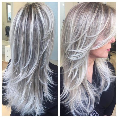 Loose Layers Hairstyles With Silver Highlights (Photo 12 of 20)