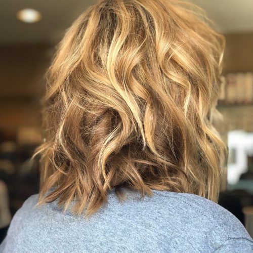 Wavy Lob Hairstyles With Face-Framing Highlights (Photo 8 of 20)